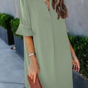 Amazon Women's Sage Green Dress